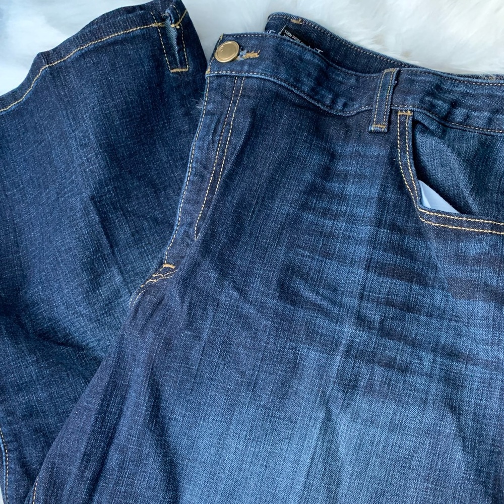 Lane Bryant Capri 26 Indigo Dark Wash.
